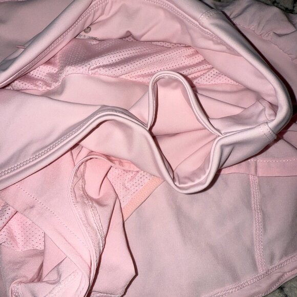 GYM Rainbow Women's High Waisted Running Shorts NWOT size Medium Pink - Picture 4 of 12